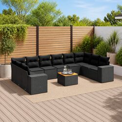 11 Piece Modular Garden Sofa Set for Outdoor Living