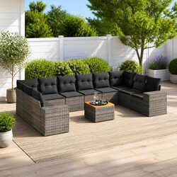11 Piece Garden Sofa Set for Outdoor Relaxation