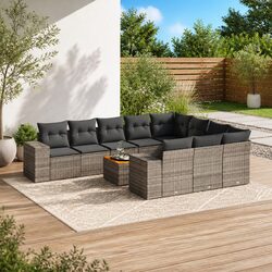 11-Piece Modular Sofa Set for Outdoors
