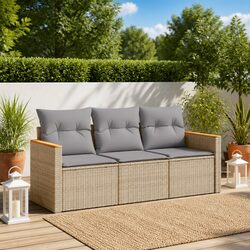 Compact 3-Piece Sofa Set for Outdoor Relaxation
