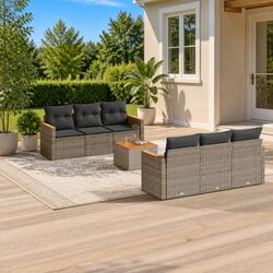 7-Piece Garden Sofa Set for Outdoor Enjoyment