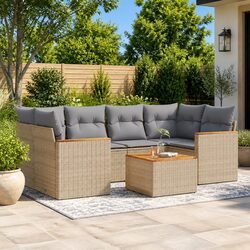 7 Piece Garden Sofa Set for Relaxation