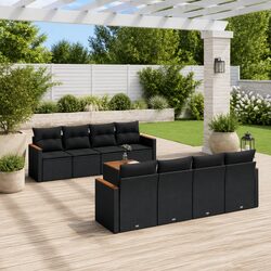9-Piece Modular Garden Sofa Set for Relaxation