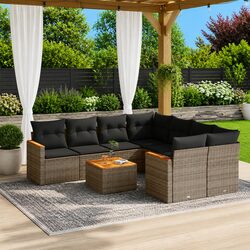 9 Piece Garden Sofa Set