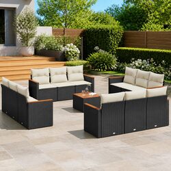 Concise 13 Piece Modular Outdoor Sofa Set