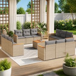 13 Piece Outdoor Garden Sofa Set