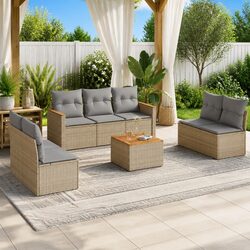 Concise and Confident 8-Piece Outdoor Sofa Set