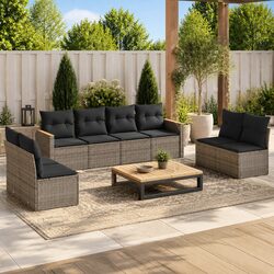 Concise 8 Piece Outdoor Sofa Set for Your Home