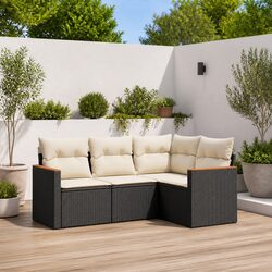 4-Piece Modular Garden Sofa Set for Your Outdoors