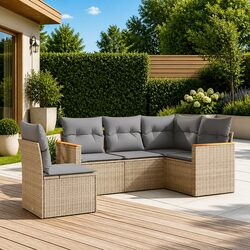 5-Piece Garden Sofa Set: Compact and Durable