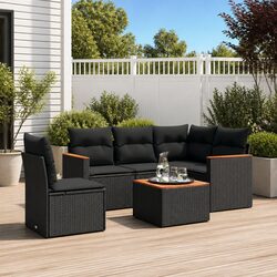 Compact and Stylish 6 Piece Garden Sofa Set