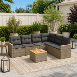 7 Piece Garden Sofa Set