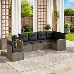 Compact and Comfortable 6-Piece Garden Sofa Set