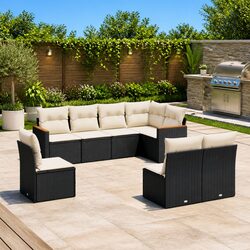 8-Piece Outdoor Sofa Set with Storage