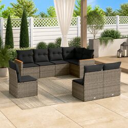 8 Piece Garden Sofa Set for Outdoor Relaxation