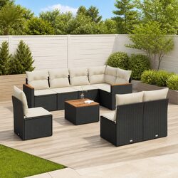 Compact and Stylish 9-Piece Garden Sofa Set