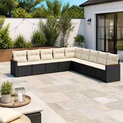 9 Piece Modular Garden Sofa Set for Relaxation