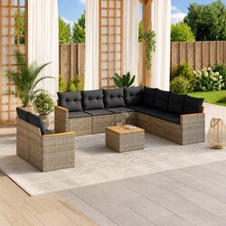 10-Piece Garden Sofa Set for Outdoor Enjoyment