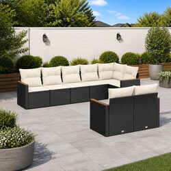 8-Piece Modular Garden Sofa Set: Compact & Chic