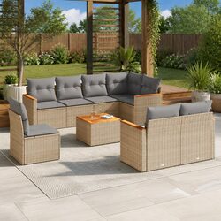 9 Piece Garden Sofa Set