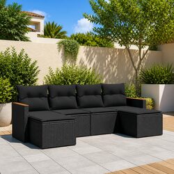 6 Piece Outdoor Sofa Set