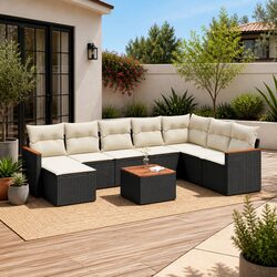 9 Piece Outdoor Sofa Set for Relaxing Evenings