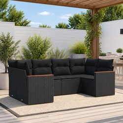6 Piece Garden Sofa Set