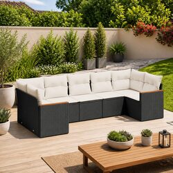 7 Piece Garden Sofa Set