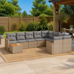 Simple Yet Stylish 10 Piece Outdoor Sofa Set