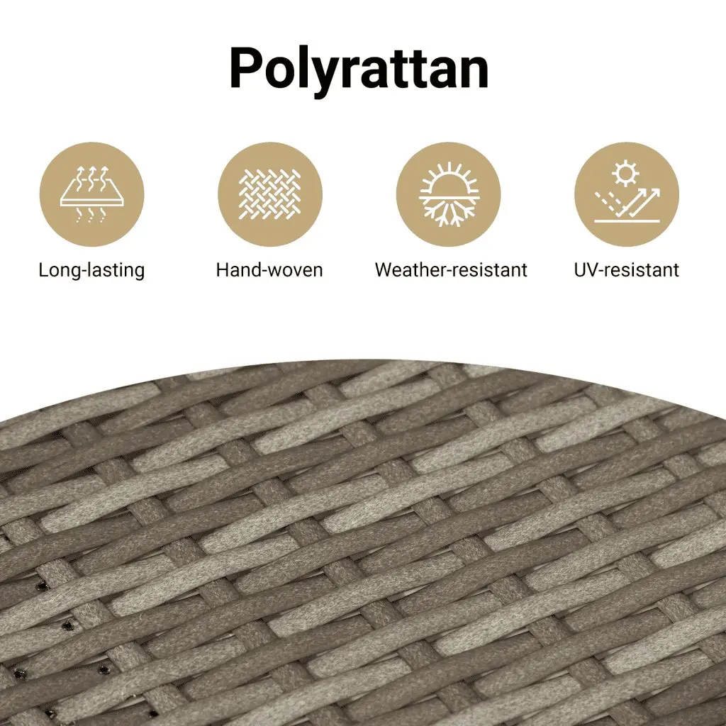 Garden Sofa Set 10 Piece Outdoor Furniture Patio Seating Grey Poly Rattan