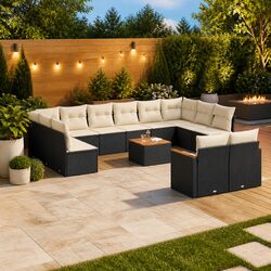 Compact and Stylish 13-Piece Outdoor Sofa Set