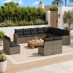 12 Piece Modular Outdoor Sofa Set for Relaxation