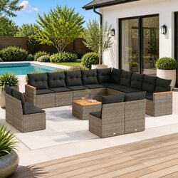 Your New 14-Piece Outdoor Garden Sofa Set Awaits