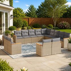 Compact and Durable 13 Piece Garden Sofa Set