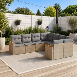 8-Piece Garden Sofa Set: Compact, Modular, and Versatile