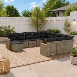 Concise 12 Piece Modular Garden Sofa Set Overview