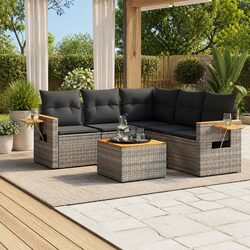 Efficient 6-Piece Outdoor Furniture Set in Grey