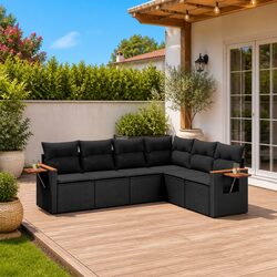 Compact 6 Piece Outdoor Garden Sofa Set for Every Space
