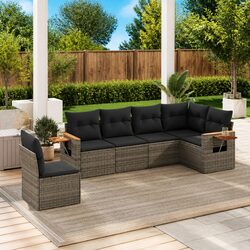 Compact and Stylish 6-Piece Garden Sofa Set