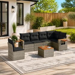 Efficient and Versatile 7 Piece Garden Sofa Set