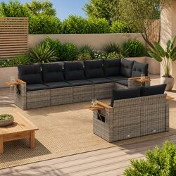 8 Piece Garden Sofa Set for Outdoor Spaces