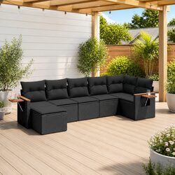 Compact and Versatile 7 Piece Outdoor Sofa Set