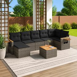 Compact and Stylish 8-Piece Outdoor Sofa Set