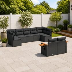 Compact and Functional 9 Piece Outdoor Sofa Set