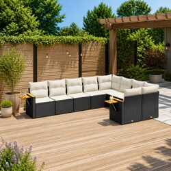 9 Piece Garden Sofa Set for Outdoors
