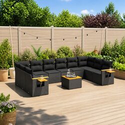 Concise 11 Piece Garden Sofa Set - Quality and Function