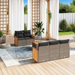 6 Piece Garden Sofa Set - Stylish and Functional Design