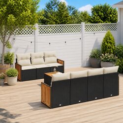 Compact and Stylish 8 Piece Garden Sofa Set for Your Patio