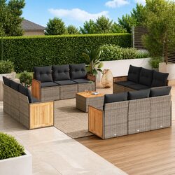 Compact and Functional 13-Piece Outdoor Sofa Set