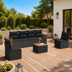 7 Piece Garden Sofa Set: Quality and Functionality